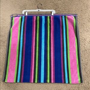 Cecil Saydah Company Vintage Beach Towel Blanket 28 X 56 Rainbow Stripes
Soft